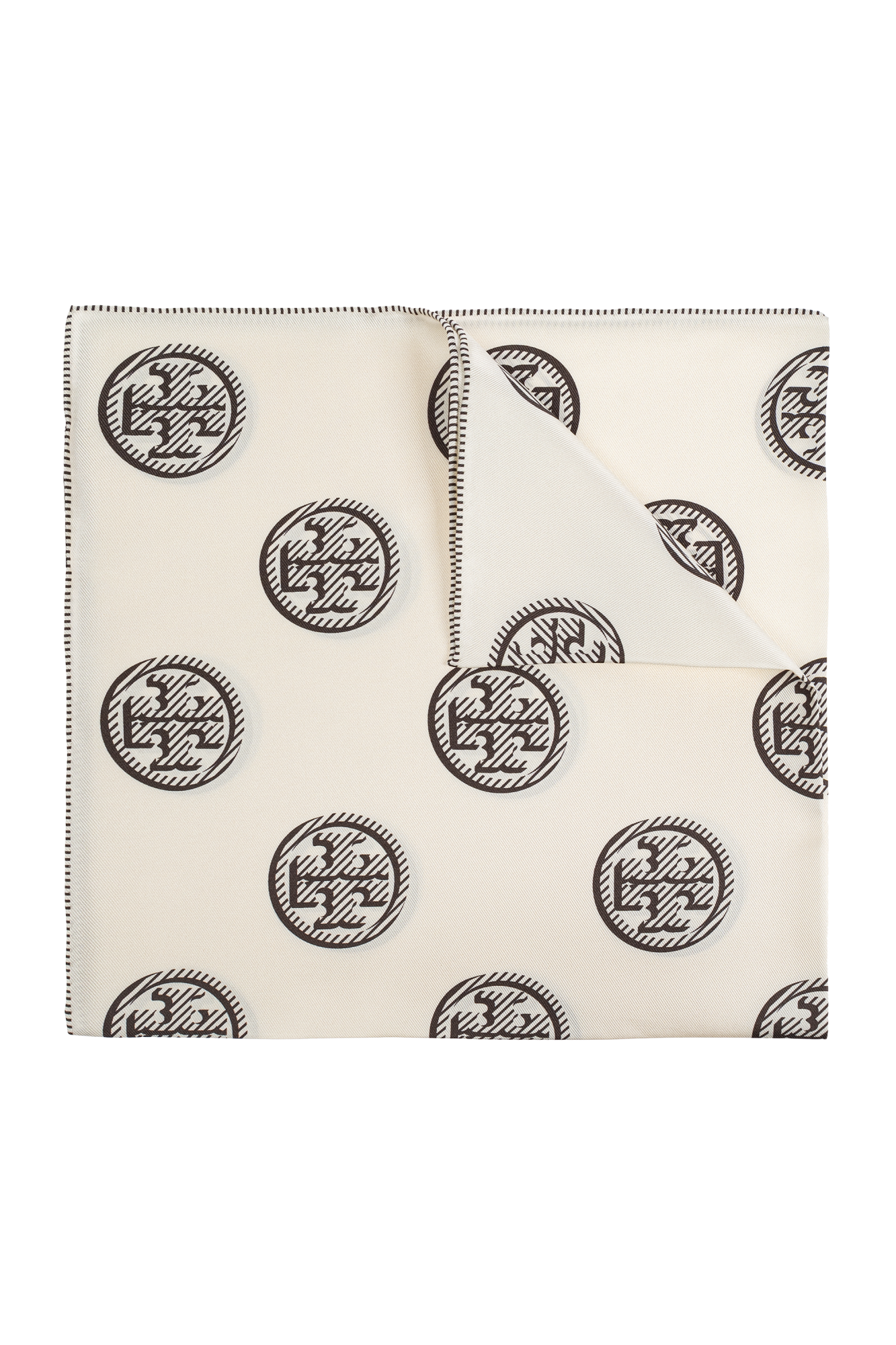Tory Burch Silk scarf with logo | Women's Accessories | Vitkac